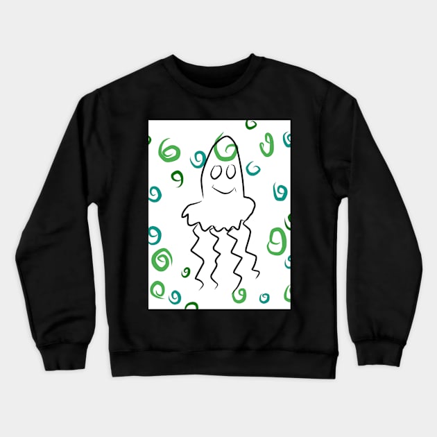 Jellyfish Crewneck Sweatshirt by Asepart